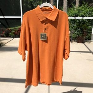 NEW! ❤️ MEN’S Clearwater Outfitters 100% Cotton Short Sleeved Polo Shirt Sz. LG